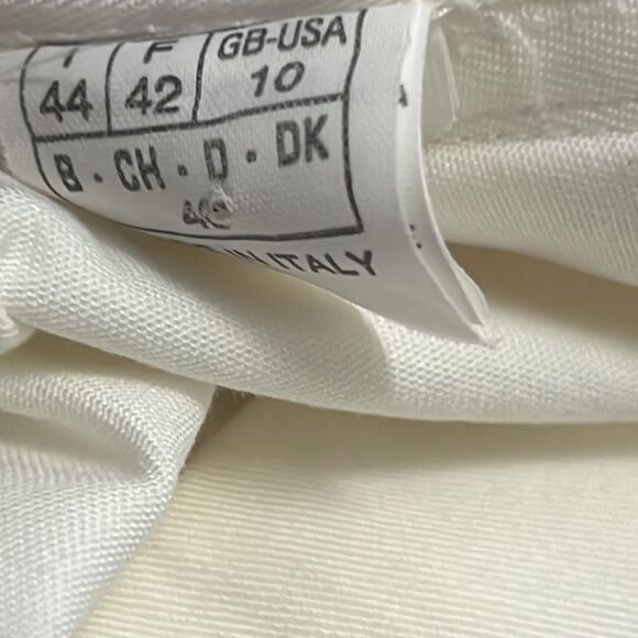 EMILIO PUCCI‎ FIRENZE WHITE SIDE ZIP TROUSER PANTS SIZE US 10 - Picture 7 of 10